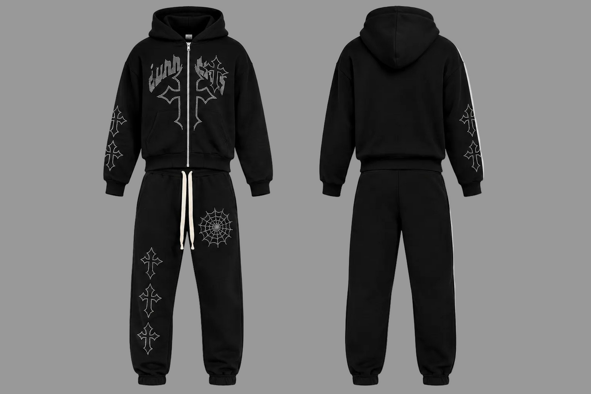 Tuta con strass Junior