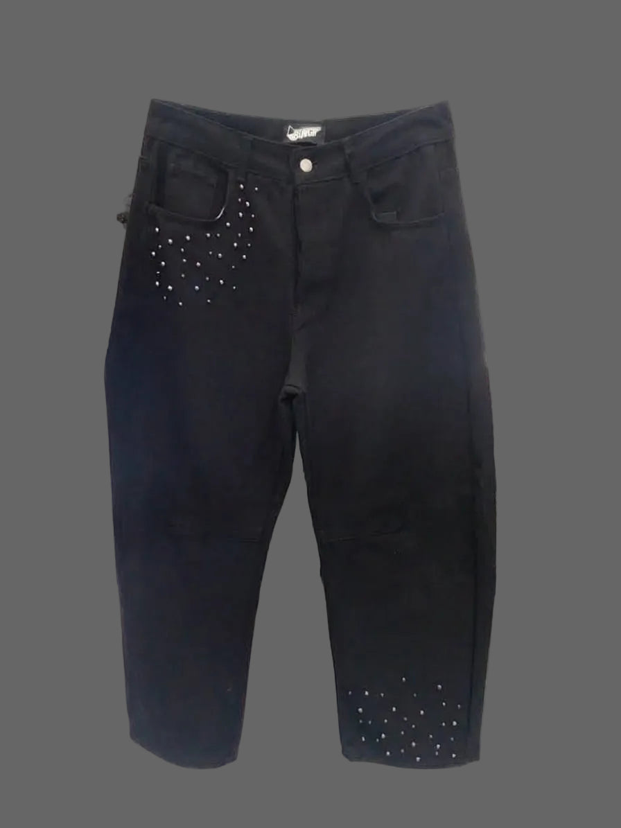 Jeans balloon con perline