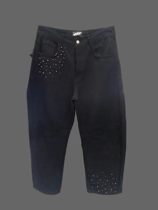Jeans balloon con perline