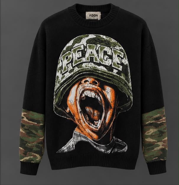 Long sleeve soldier uomo