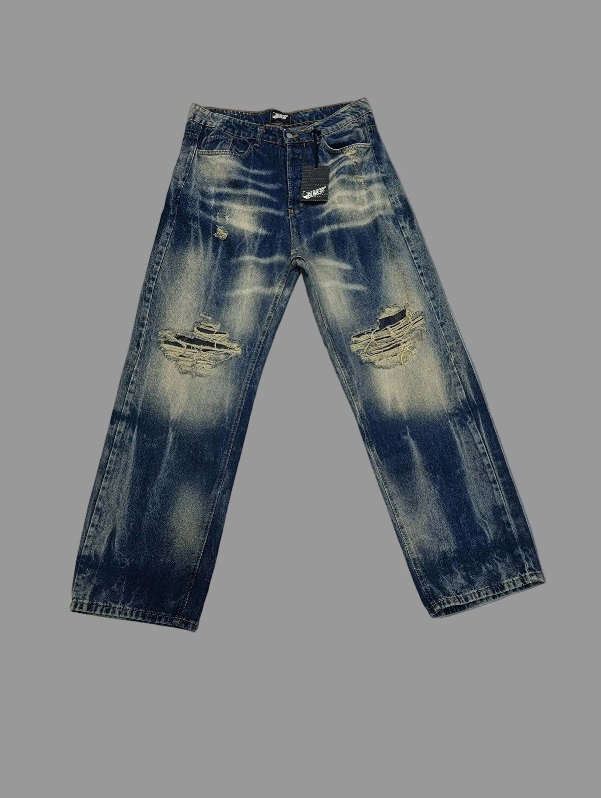 Jeans Uomo baggy Bunker brand Con sfumature
