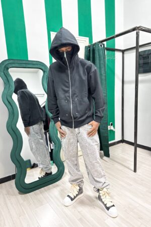 Balaclava Uomo con Cappuccio e Borchie